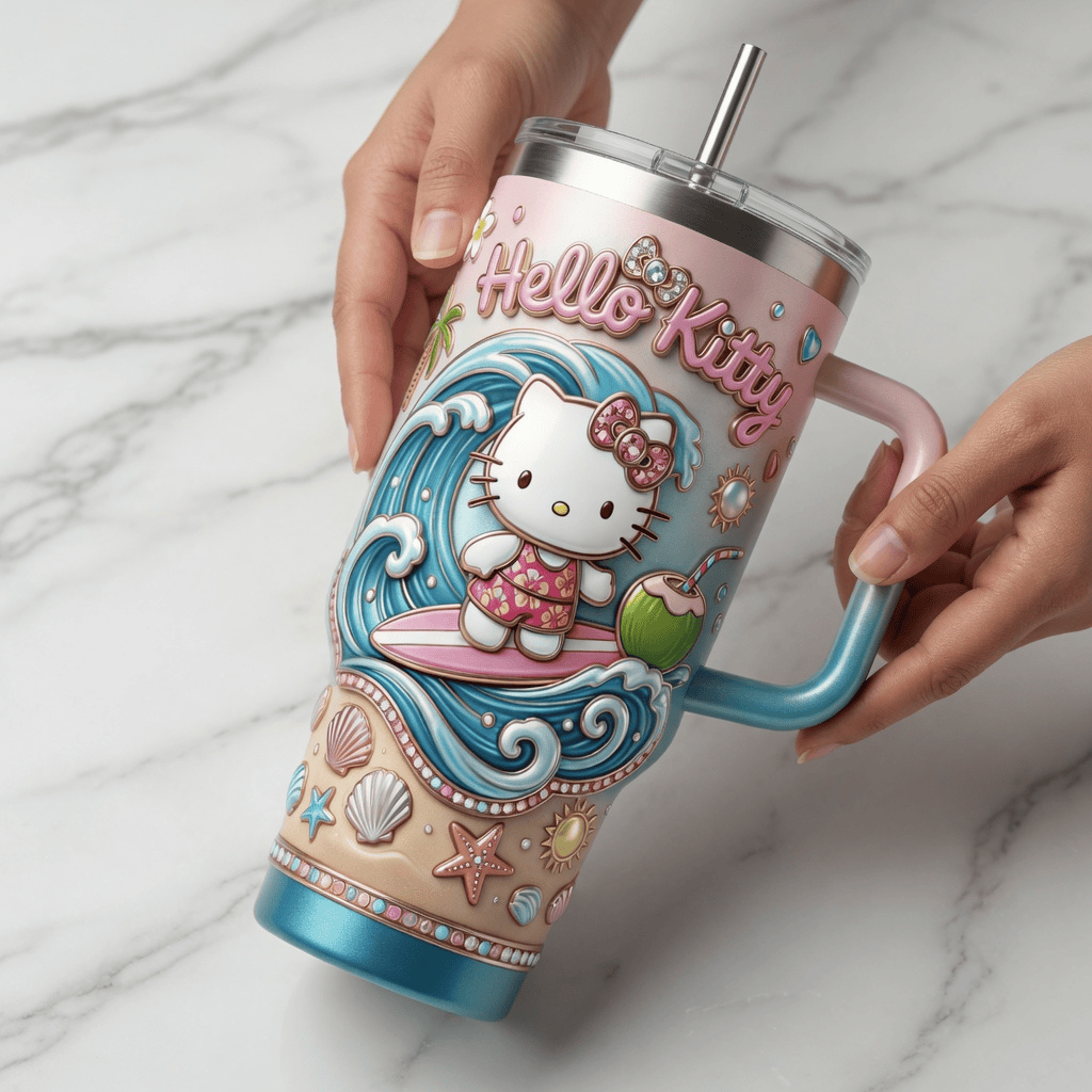 Premium HLKT 40oz Tumbler With Handle TNSM