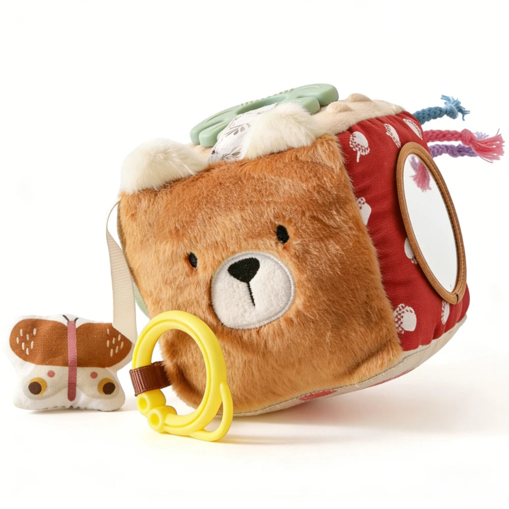 Baby Montessori Toy cotton Magic Tissue Box Soft Plush Sensory Touch Toys Finger Exercising Busy Board Game Baby Montessori Gift